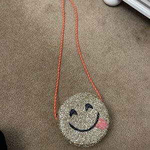 Crewcuts smiley face glitter pocketbook